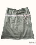2000s green baby doll tube top