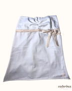 2000s white baby doll tube top