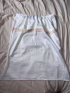 2000s white baby doll tube top