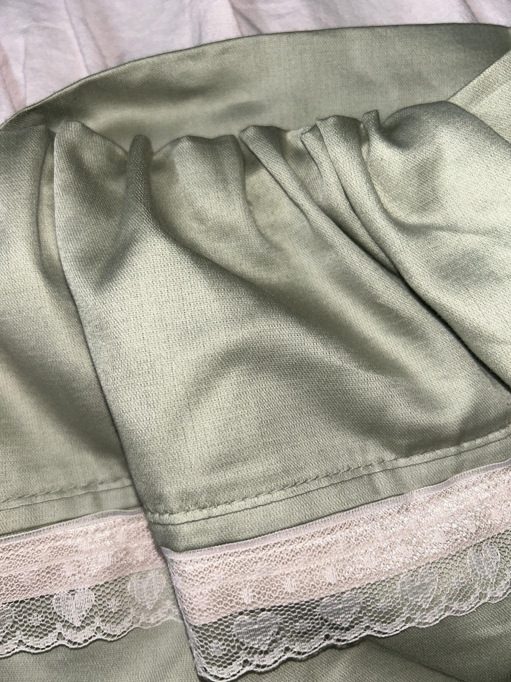 2000s green baby doll tube top
